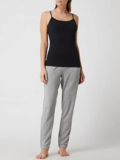 Hanro Top Mit Stretch-Anteil Modell 'Cotton Sensation' - Schwarz