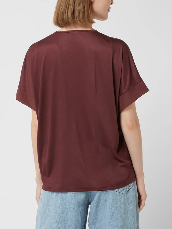 Luisa Cerano Blusenshirt Aus Satin - Bordeaux Rot 5 Luisa Cerano Blusenshirt Aus Satin - Bordeaux Rot – Bild 5