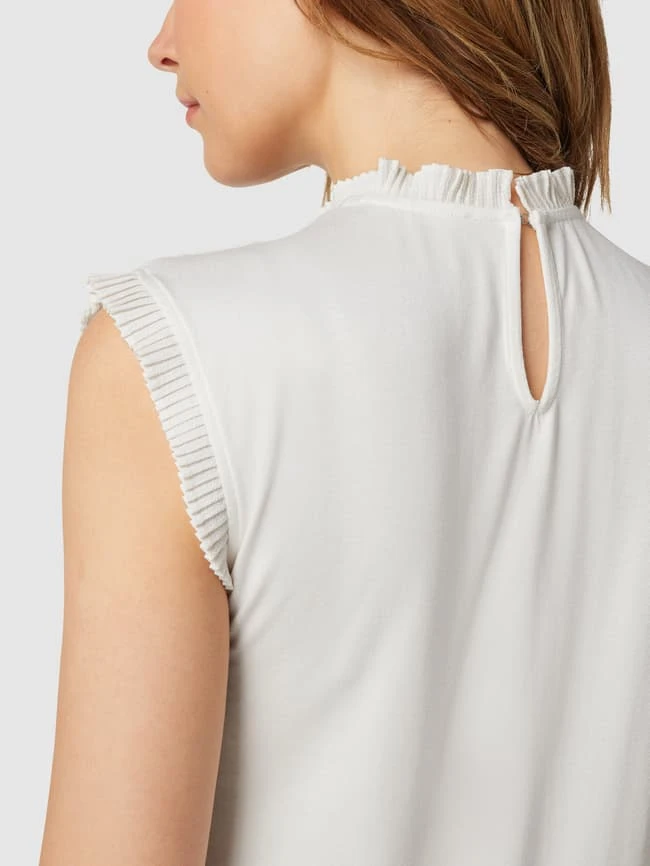 Jake*s Collection Bluse Mit Plisseefalten - Ecru 3 Jake*s Collection Bluse Mit Plisseefalten - Ecru – Bild 3