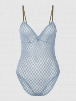 Becksöndergaard Body Aus Spitze - Hellblau