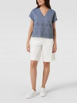 Jake*s Collection Bluse Mit V-Ausschnitt - Jeans