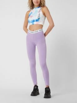 Kendall & Kylie Crop Top In Batik-Optik - Flieder