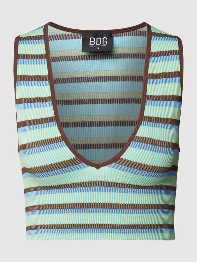 BDG Urban Outfitters Crop Top In Ripp-Optik - Blau 2 BDG Urban Outfitters Crop Top In Ripp-Optik - Blau – Bild 2