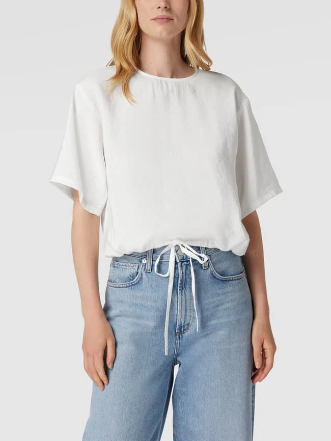 Marc O'Polo Denim Blusenshirt Mit Rundhalsausschnitt - Weiß 4 Marc O'Polo Denim Blusenshirt Mit Rundhalsausschnitt - Weiß – Bild 4