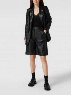 REVIEW Crop Top Mit Spitzenbesatz - Schwarz