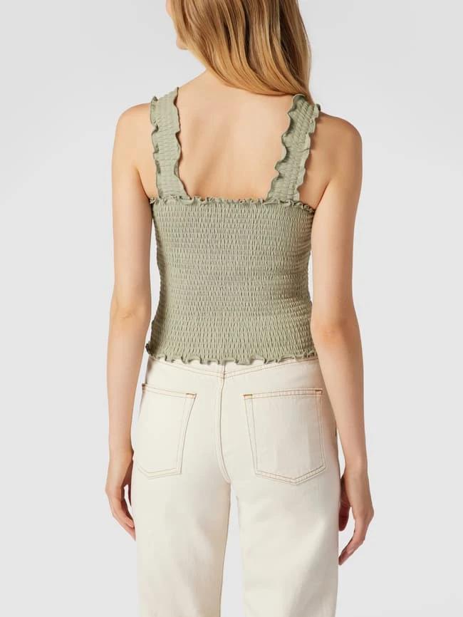 REVIEW Crop Top In Smok-Optik - Schilf 5 REVIEW Crop Top In Smok-Optik - Schilf – Bild 5