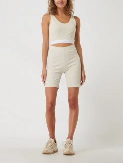 Calvin Klein Jeans Crop Top Mit Logo-Bund - Offwhite