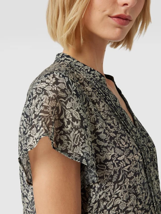 Jake*s Collection Bluse Mit Floralem Allover-Muster - Schwarz 3 Jake*s Collection Bluse Mit Floralem Allover-Muster - Schwarz – Bild 3
