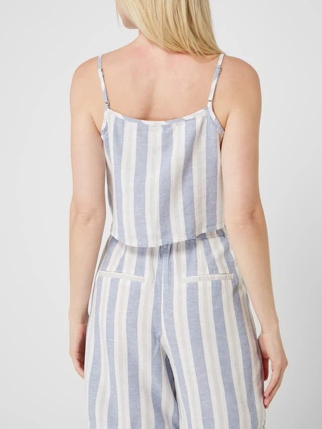 Only Crop Top Mit Knotendetail Modell 'Caro' - Blau 5 Only Crop Top Mit Knotendetail Modell 'Caro' - Blau – Bild 5