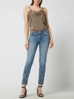 Soaked In Luxury Top Mit Spitze Modell 'Clara' - Taupe