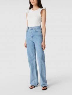 Marc O'Polo Denim Body Mit Volantärmeln - Weiß