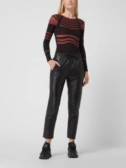 Wolford Body Mit Streifenmuster - Dunkelrot