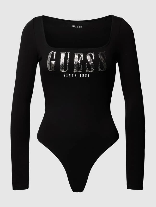 Guess Body Mit Label-Print Modell 'HEVELINA' - Schwarz 2 Guess Body Mit Label-Print Modell 'HEVELINA' - Schwarz – Bild 2
