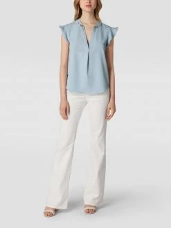 Guess Bluse Mit Ziersteinbesatz - Hellblau