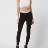 Kendall & Kylie Crop Top Mit Logo-Bund - Offwhite