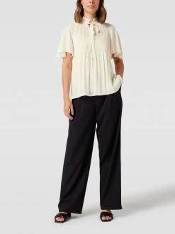 Lauren Ralph Lauren Schluppenbluse Mit Plisseefalten - Offwhite