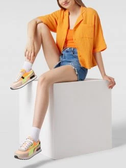 Only Crop Top Mit Rüschen - Orange