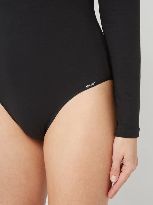 Skiny Body Mit Langen Ärmeln - Schwarz 2 Skiny Body Mit Langen Ärmeln - Schwarz – Bild 2