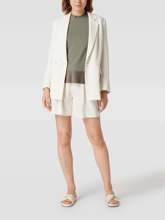 Jake*s Collection Bluse Mit Plisseefalten - Khaki 1 Jake*s Collection Bluse Mit Plisseefalten - Khaki