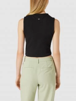 Tommy Jeans Crop Top Mit Label-Stitching Modell 'CROP' - Schwarz -Kendall & Kylie Shop 9t14kjacapal8khn6gok4d2f94sjcla78solcd9k8h9jakig6cs54ja98l54ac9na57kkdiaaos5cji8893jedb4cphm4p33ccqm6opk6kp36ob66kqjecph70p3icpgcgs30d0