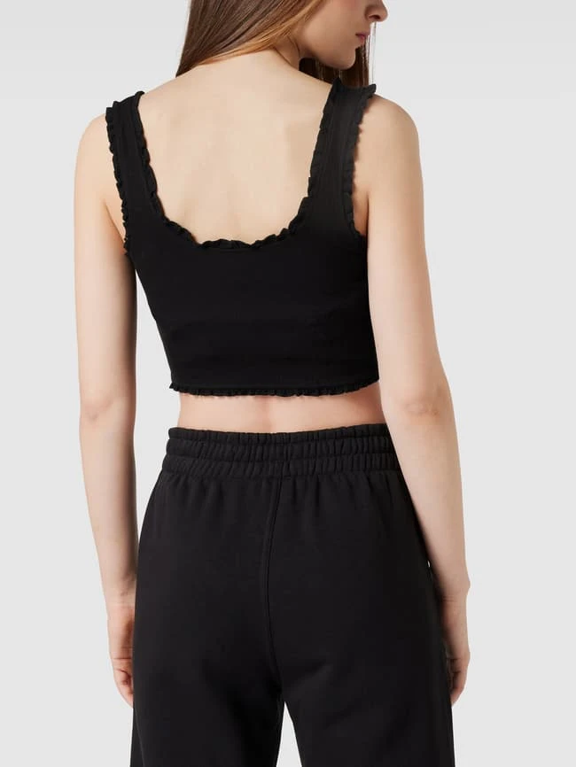 Only Crop Top Mit Rüschen - Schwarz 5 Only Crop Top Mit Rüschen - Schwarz – Bild 5