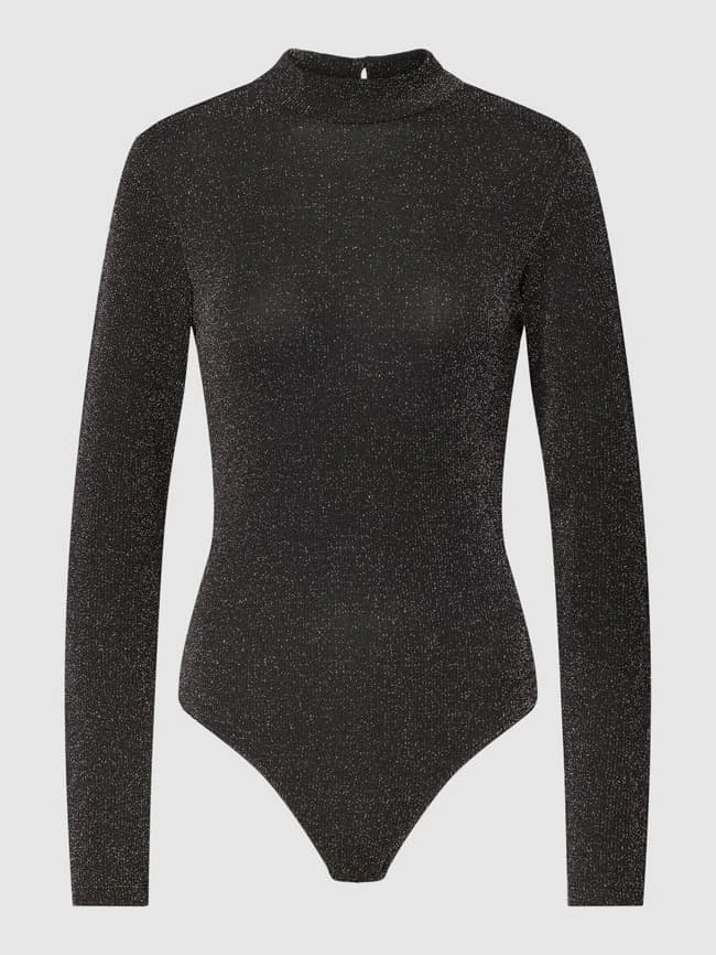 Pieces Body Mit Effektgarn Modell 'LINA' - Schwarz 1 Pieces Body Mit Effektgarn Modell 'LINA' - Schwarz