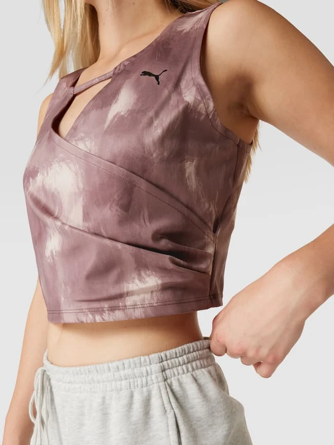 PUMA PERFORMANCE Crop Top Mit Wickel-Optik Modell 'STUDIO' - Altrosa 3 PUMA PERFORMANCE Crop Top Mit Wickel-Optik Modell 'STUDIO' - Altrosa – Bild 3