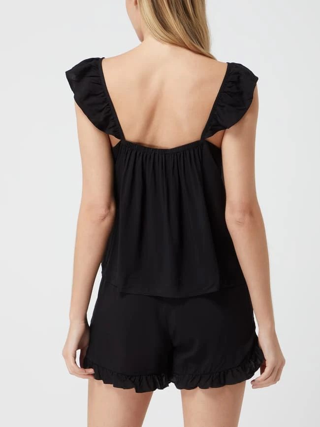 Only Blusentop Mit Rüschen Modell 'Nova Life' - Schwarz 5 Only Blusentop Mit Rüschen Modell 'Nova Life' - Schwarz – Bild 5