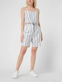 Only Crop Top Mit Knotendetail Modell 'Caro' - Blau