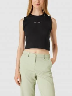 Tommy Jeans Crop Top Mit Label-Stitching Modell 'CROP' - Schwarz -Kendall & Kylie Shop a8q42jqd8hb58ca3ahb46kpi8oskajqh71a42ki5753kkjib9coj2gqb98o3ghpn6so36j9laco30h1h9t3japb66ormcohkc9ij0d9k65ij0e9hcpi36dpm68rj6p1o64rjcp8