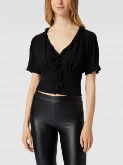 Guess Bluse Mit Rüschen-Details - Schwarz -Kendall & Kylie Shop a93jghqmal6kic9o8sqjei2k69al6k2m9hb42ha29524kha965150cqk68s3gl236d84sc24719l4chm8p3jaob2chj3gp31cgr34ohk75hjee9gcos3acb26cq3cp1nckq62d8