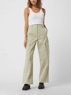 Calvin Klein Jeans Crop Top Mit Feiner Struktur - Weiß