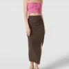 Only Crop Top Mit Smok-Details - Pink