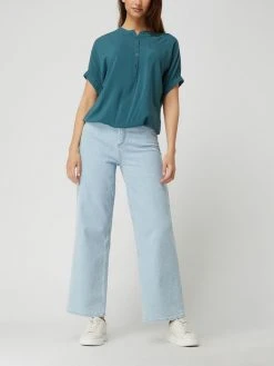 Ragwear Blusenshirt Aus Viskose Mit Verkürzter Knopfleiste Modell 'Ricota' - Petrol