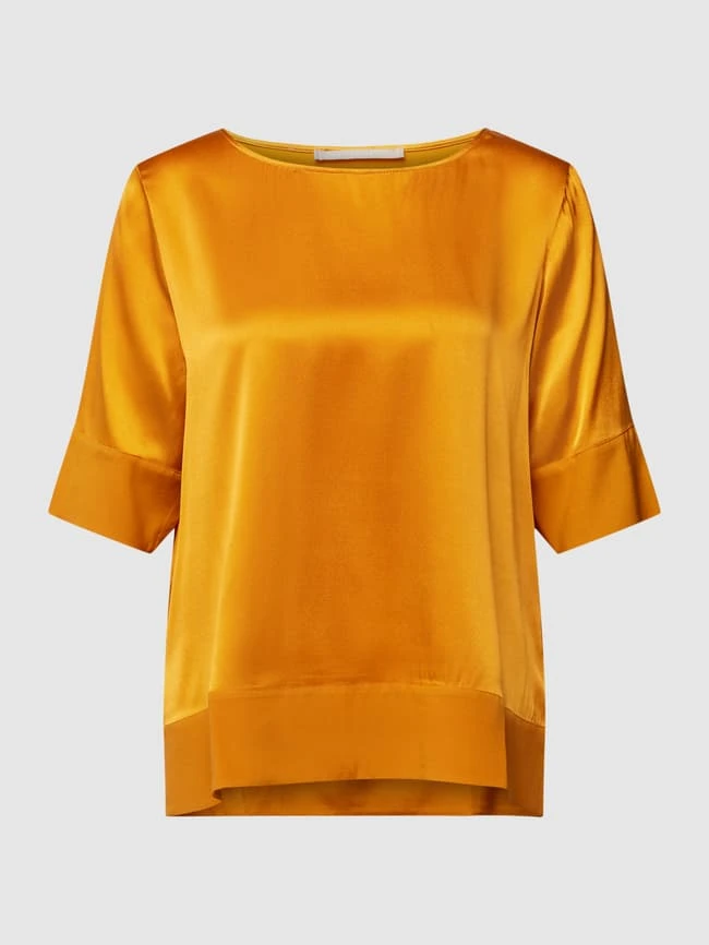 (The Mercer) N.Y. Blusenshirt Mit Rundhalsausschnitt - Rostrot 1 (The Mercer) N.Y. Blusenshirt Mit Rundhalsausschnitt - Rostrot