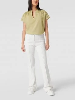 Tom Tailor Blusenshirt Mit Zierleisten - Olivgrün