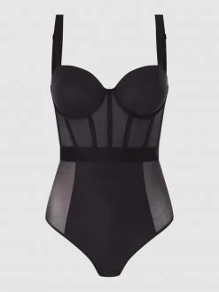 DKNY Body Aus Mesh - Schwarz