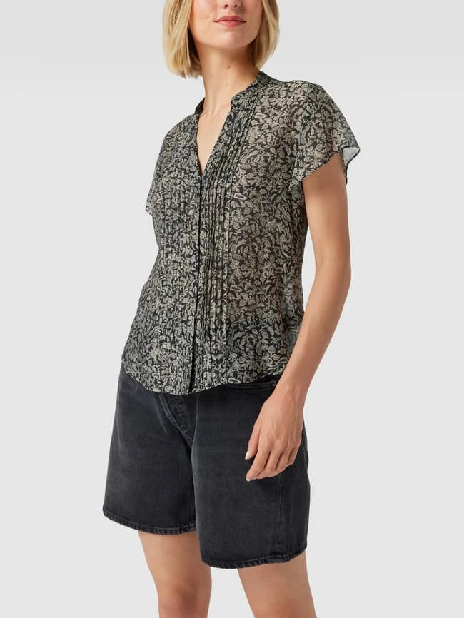 Jake*s Collection Bluse Mit Floralem Allover-Muster - Schwarz 4 Jake*s Collection Bluse Mit Floralem Allover-Muster - Schwarz – Bild 4