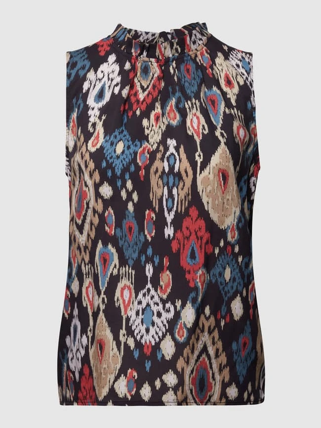 Jake*s Collection Blusentop Mit Allover-Muster - Anthrazit 2 Jake*s Collection Blusentop Mit Allover-Muster - Anthrazit – Bild 2