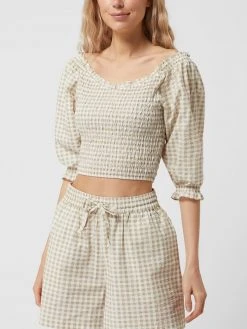 Gina Tricot Cropped Off-Shoulder-Blusenshirt Aus Seersucker Modell 'Evren' - Sand -Kendall & Kylie Shop akskgdik894kmdak71b48did8t93gdib8d434cig9h63gcpp71546ha5612l8iah8ta4ec9i693k2d9h9co62p9h6gqj4d9p61h66dpkcpj3io9h6opm8p9g6ph64e1hcpim4pg
