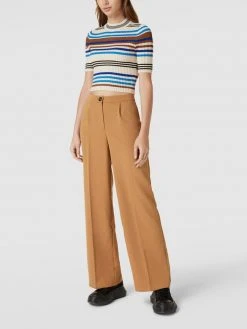 Only Crop Top Mit Streifenmuster Modell 'MILLA' - Royalblau