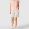 Christian Berg Woman Blusenshirt Mit V-Ausschnitt - Apricot