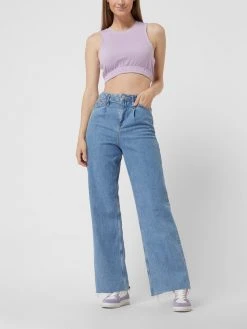 Pieces Crop Top Aus Baumwollmischung Modell 'Videl' - Flieder