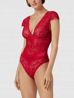 S.Oliver RED LABEL Body Mit Spitzenbesatz Modell 'Adele' - Rot