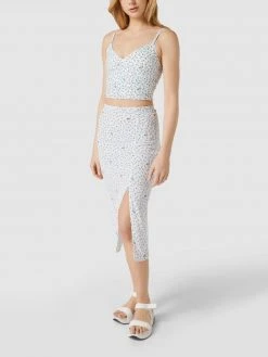 Tommy Jeans Crop Top Mit Floralem Muster - Bleu