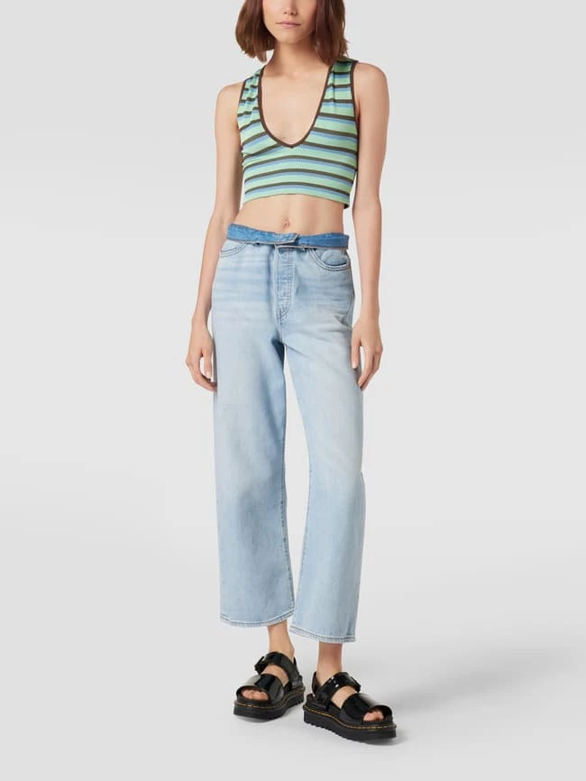 BDG Urban Outfitters Crop Top In Ripp-Optik - Blau 1 BDG Urban Outfitters Crop Top In Ripp-Optik - Blau